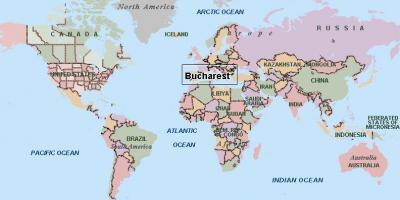 Peta dari bucharest dunia 